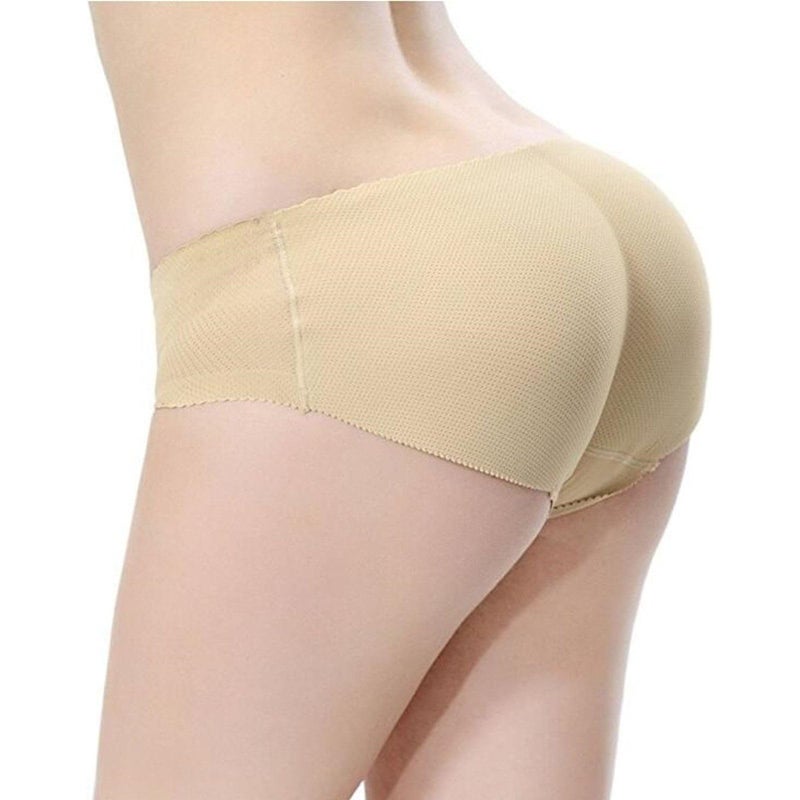 XINSHUN Padding Panties Push up Panties Fake Seemless Padding Briefs Silicone Hip padship Padded Pantie Butt Pads Beige L - Image 3